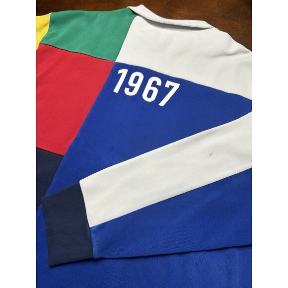 Polo Ralph Lauren Tennis Full Zip Up Color Block Jacket Size 2XLT - Picture 13 of 16